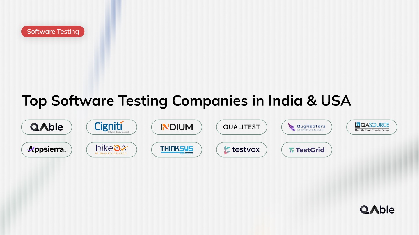 Top Software Testing Companies in India and USA (2026)