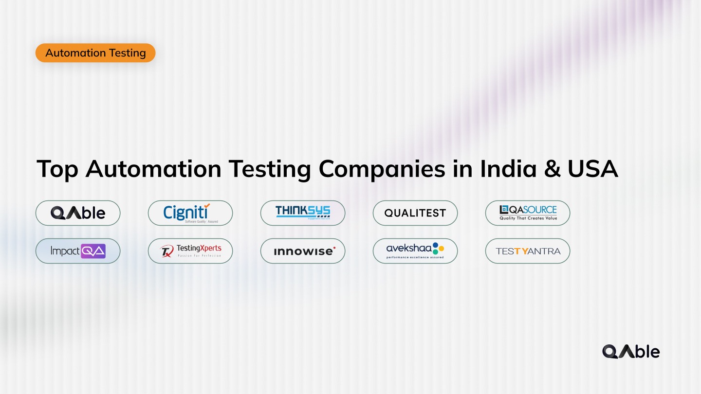 Top Automation Testing Companies in India and USA