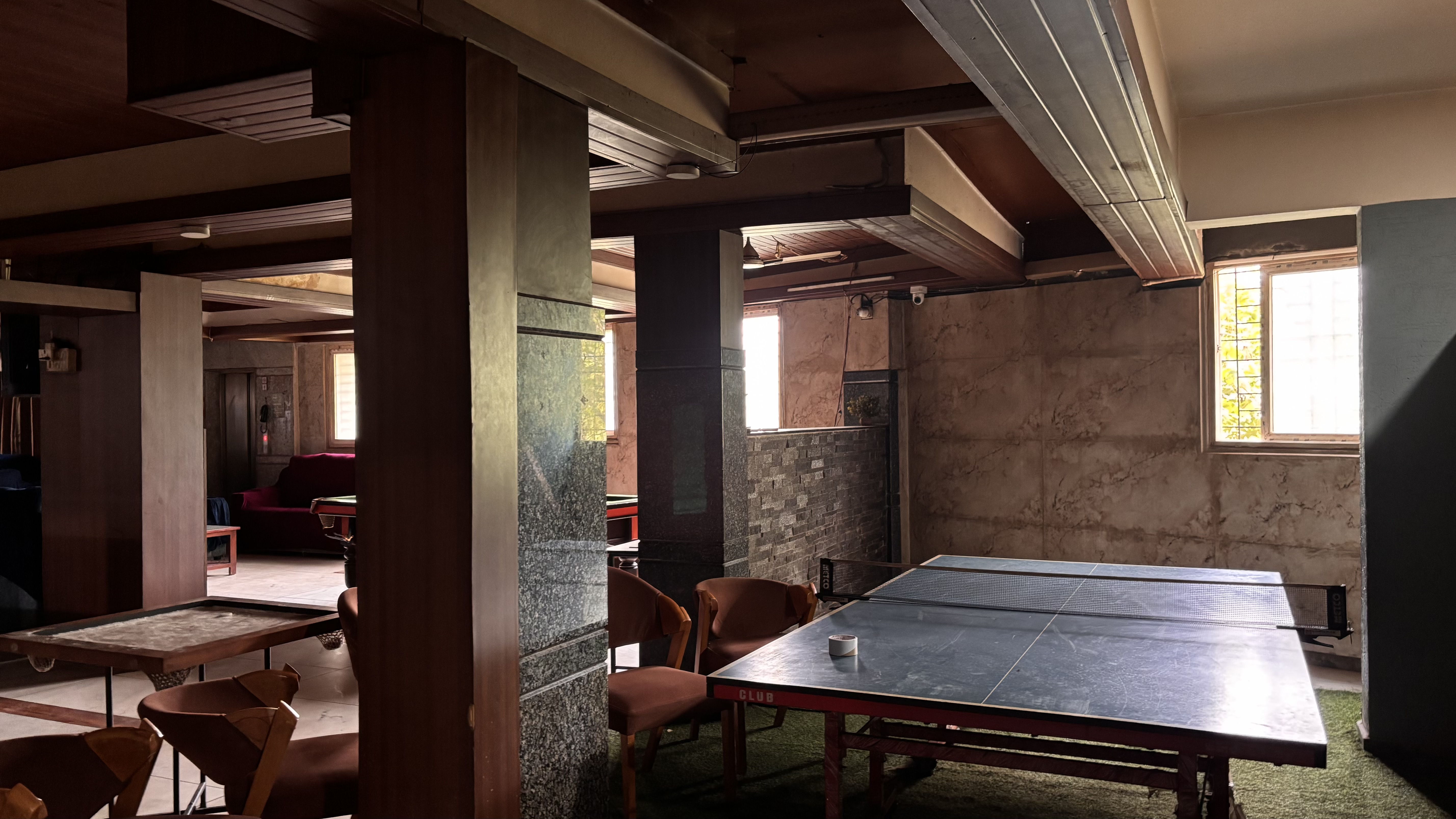 Café seating area at Yello Living