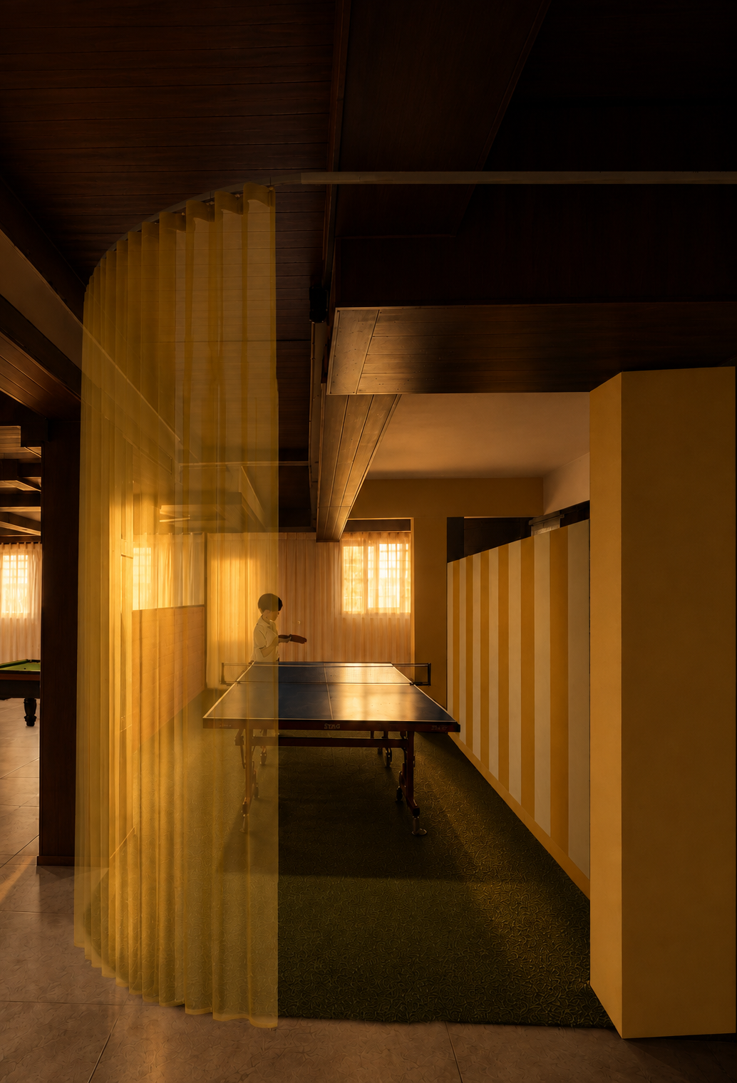 Café seating area at Yello Living