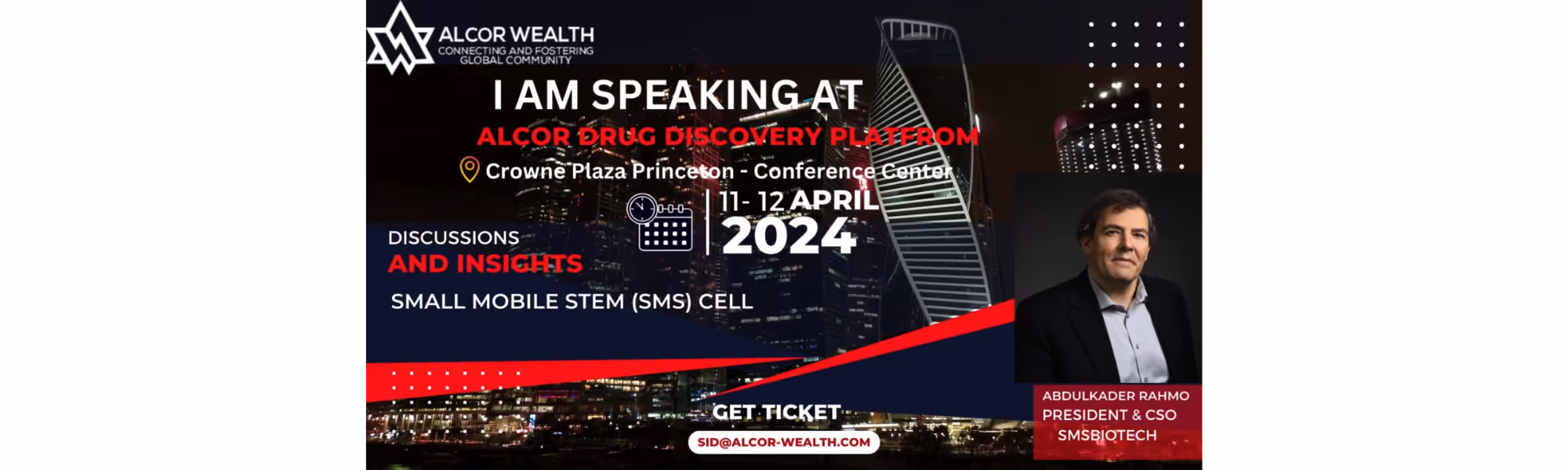 VIP Speaker at 7th Alcor Drug Discovery Platform
