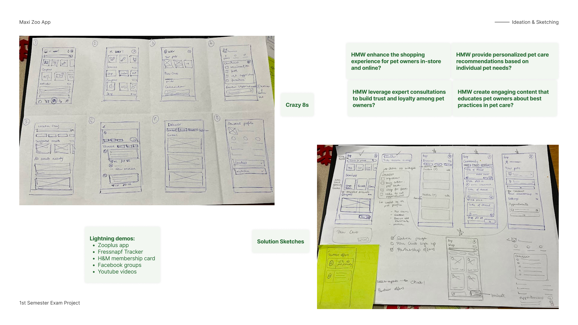 Maxi Zoo - Ideation