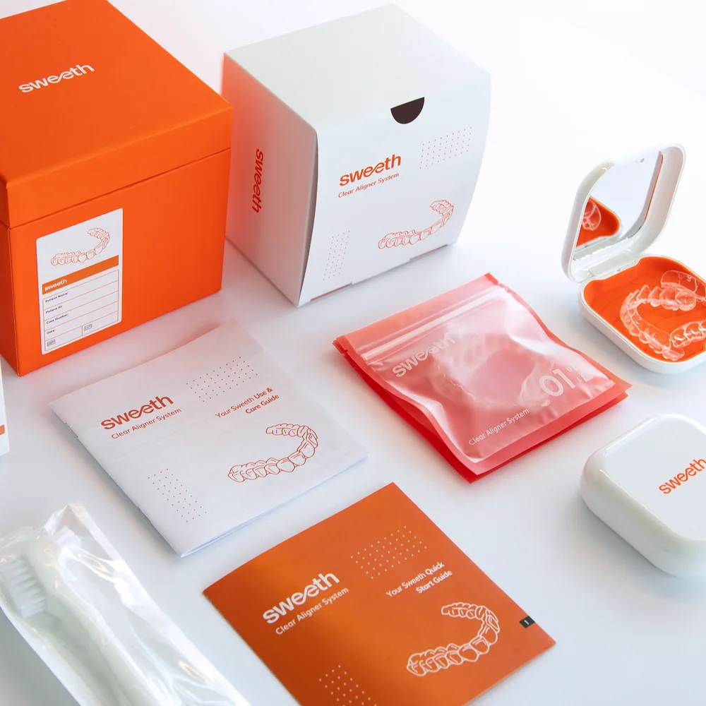 Présentation de la gamme d'emballages Sweeth, avec les notices d'utilisation et les accessoires