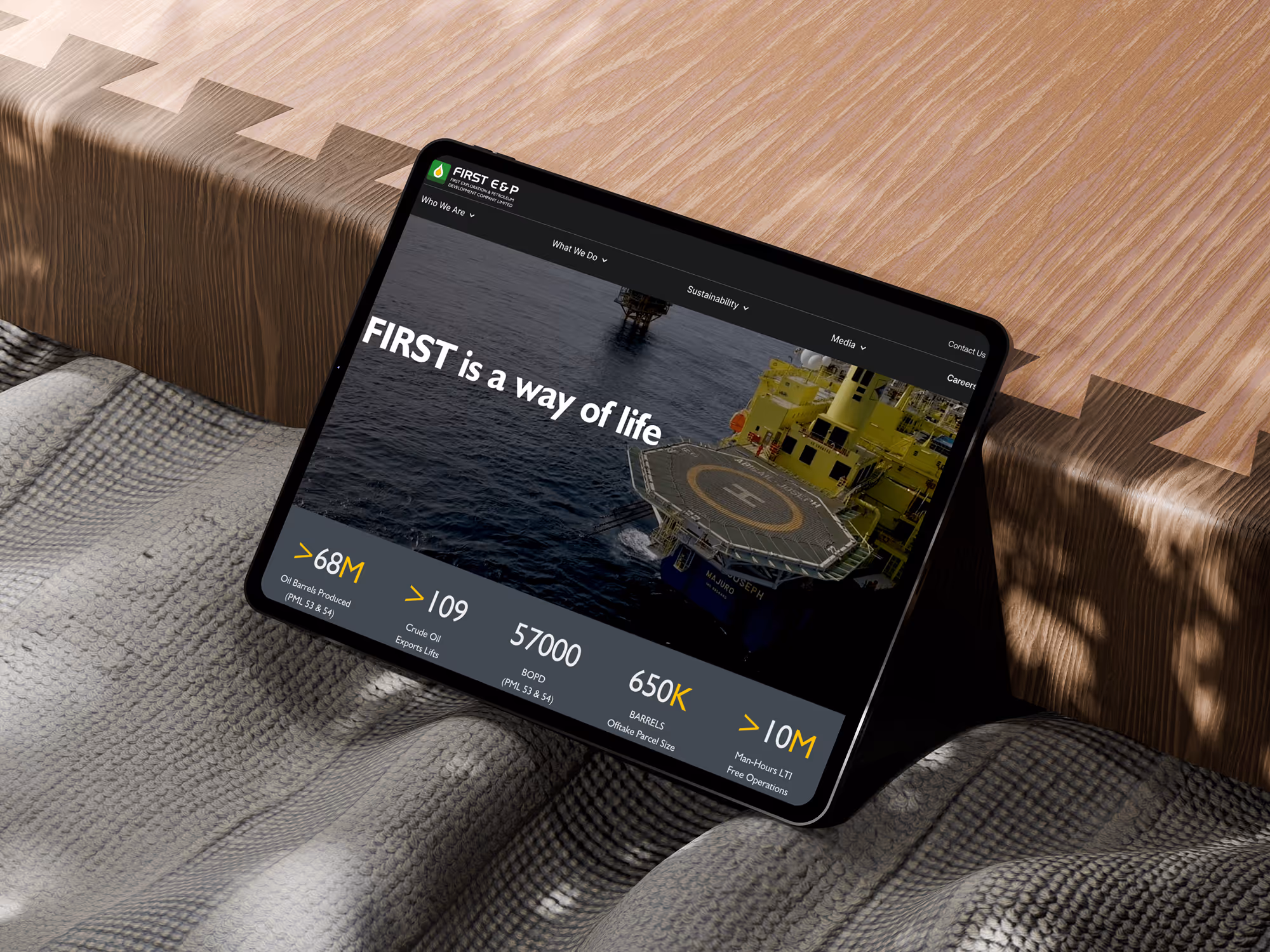 First E&P website link