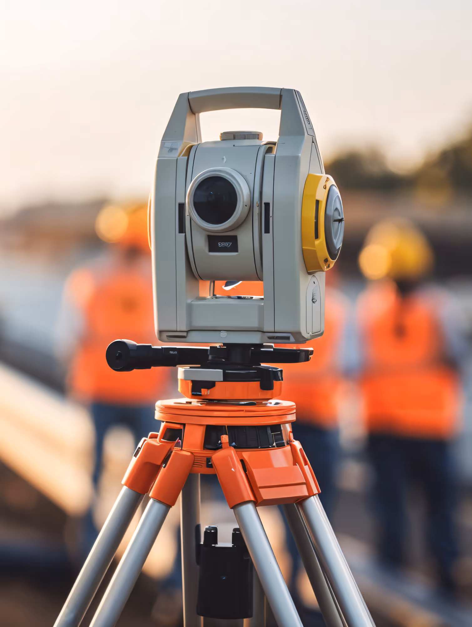 Baustellenmitarbeiter führt auf einer Baustelle einen Frischbeton-Konsistenztest mit einem Kegelgerät durch.