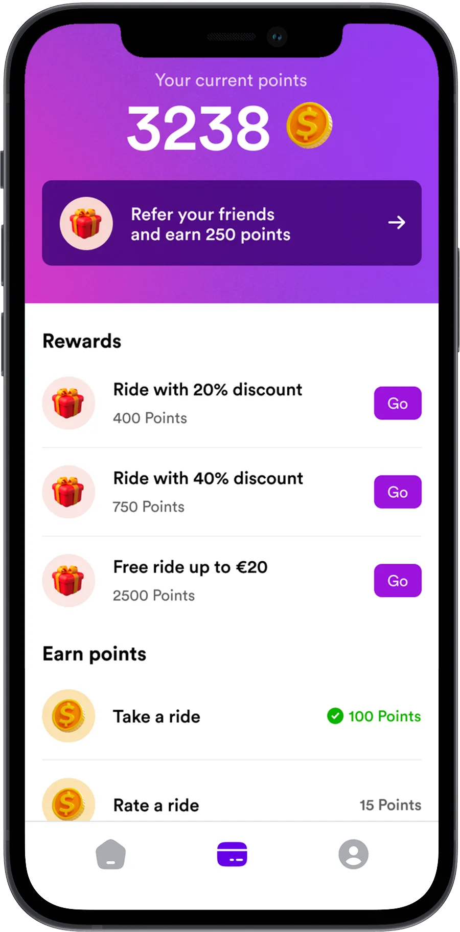 choose ride application