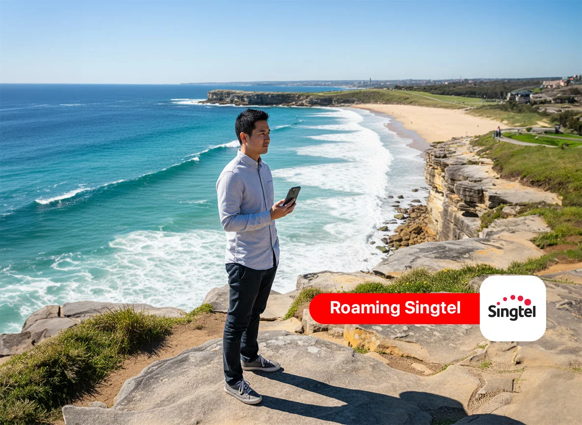 Singtel Australia roaming: Pricing and how to use