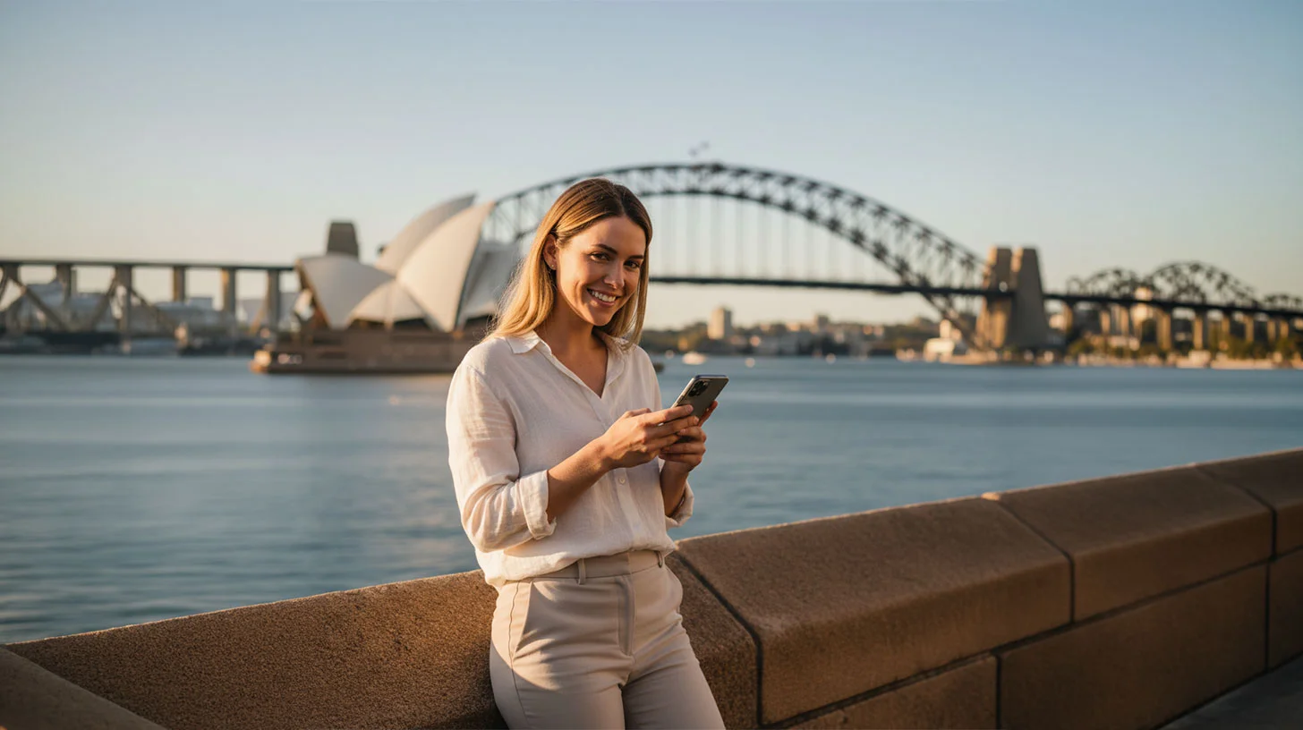 Australien eSIM für mobiles Internet ohne SIM-Karte