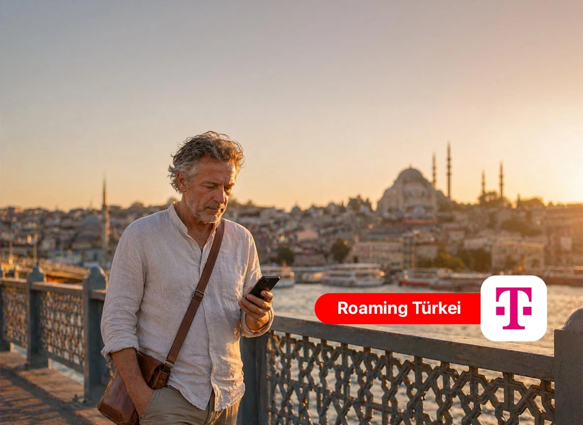 Telekom Roaming Türkei: Travel-&-Surf-Pässe und eSIM-Option