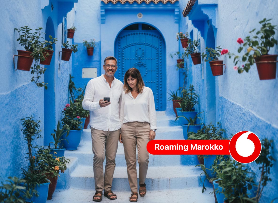 Vodafone Roaming in Marokko: EasyTravel und IAM-Netz
