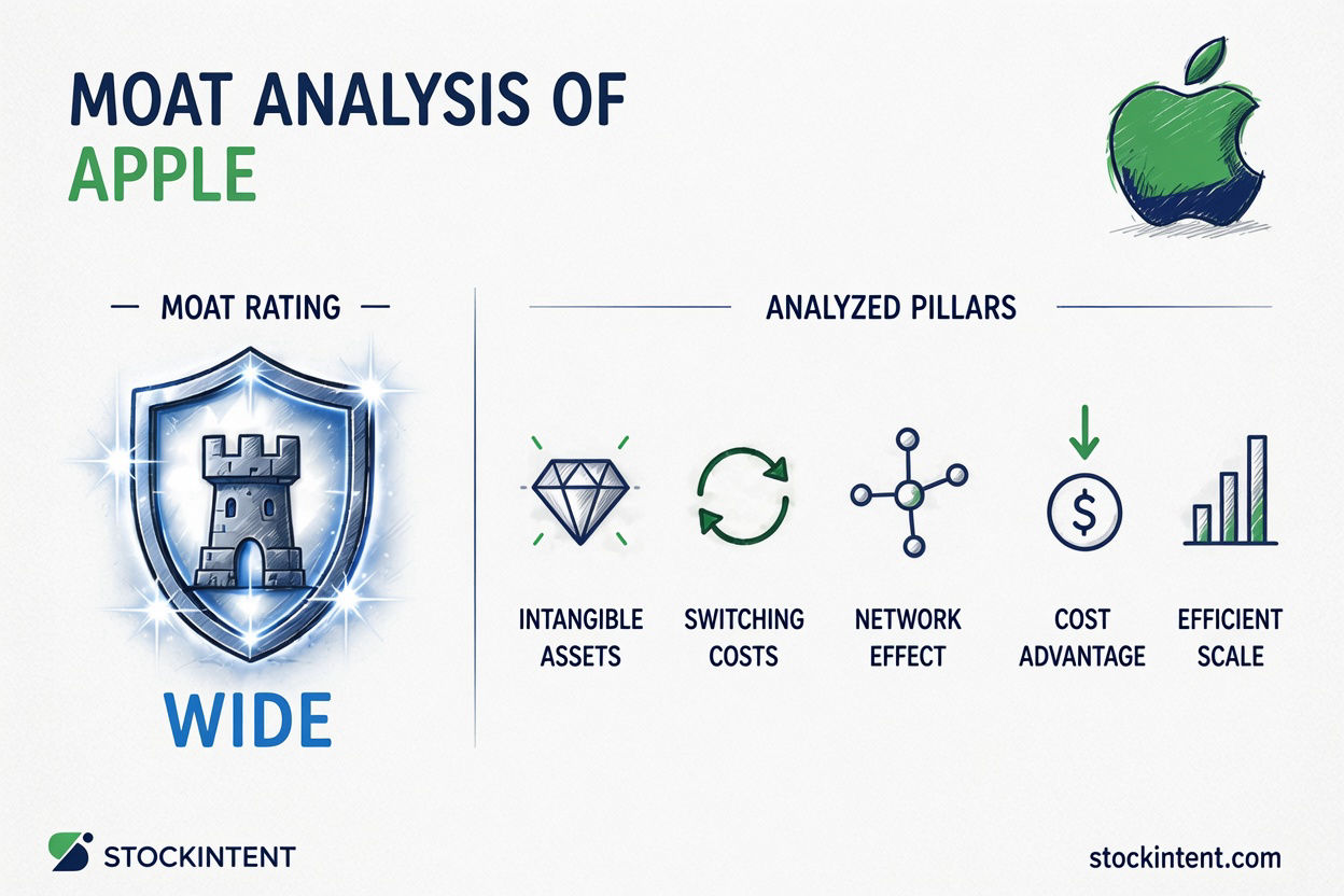 Apple Economic Moat Analysis: Rating, Trend & Competitive Advantages