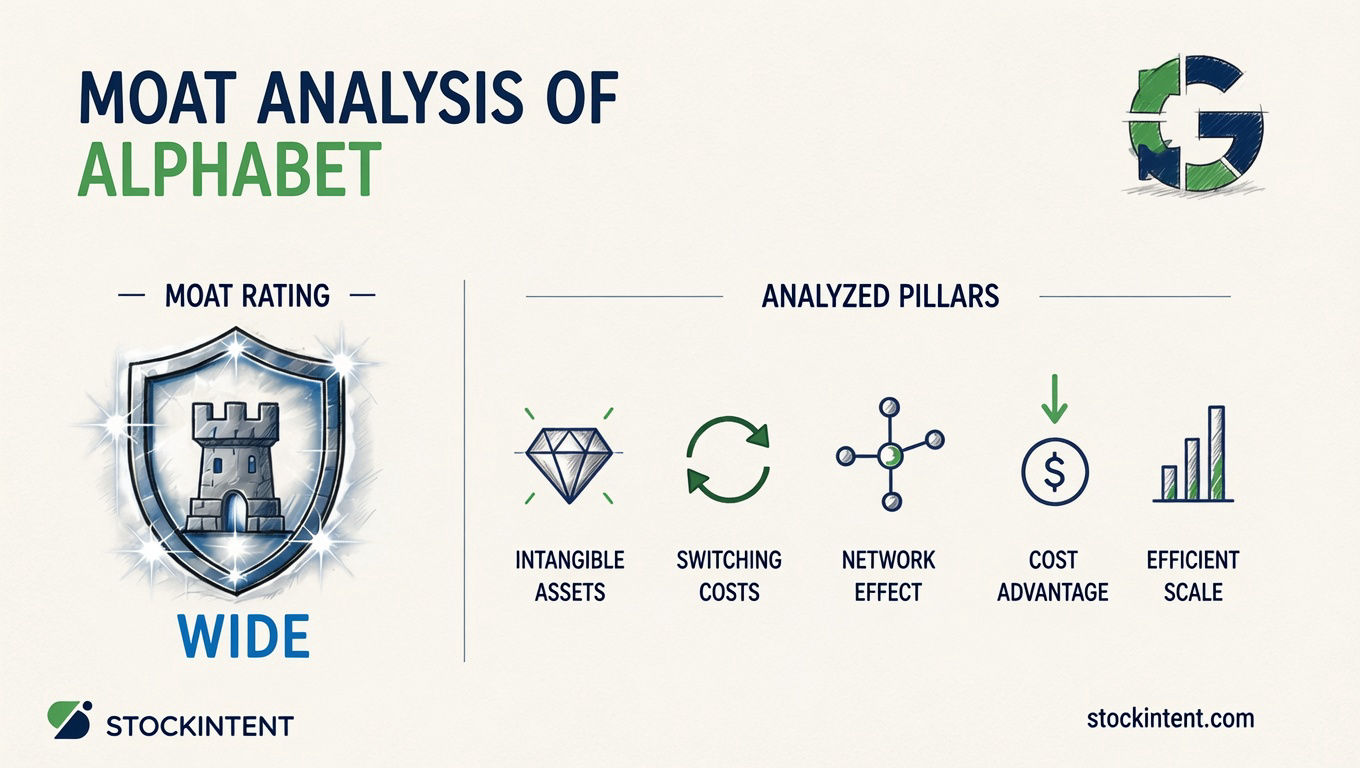 Alphabet Economic Moat Analysis: Rating, Trend & Competitive Advantages