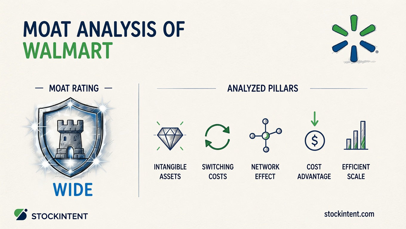 Walmart Economic Moat Analysis: Rating, Trend & Competitive Advantages
