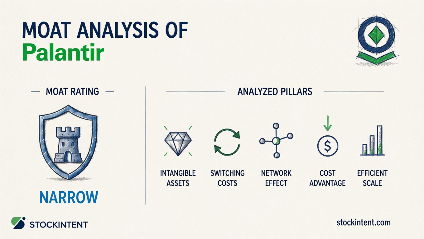Palantir Economic Moat Analysis: Rating, Trend & Competitive Advantages