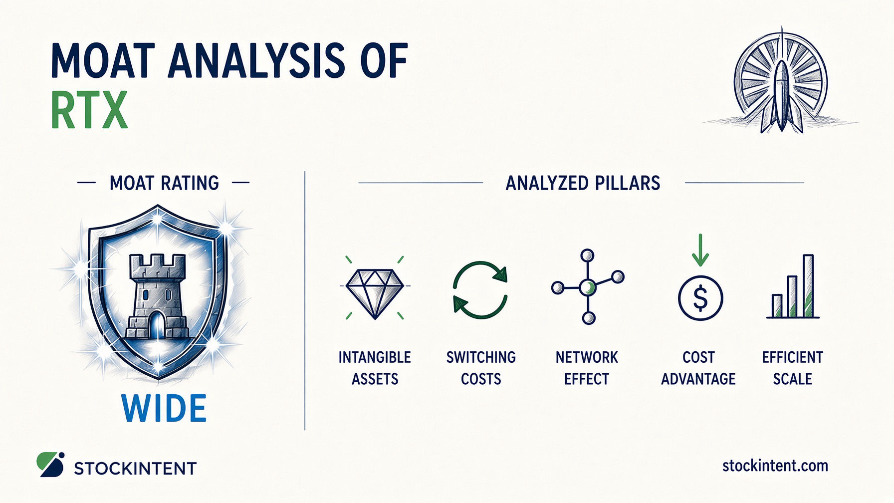 RTX Economic Moat Analysis: Rating, Trend & Competitive Advantages