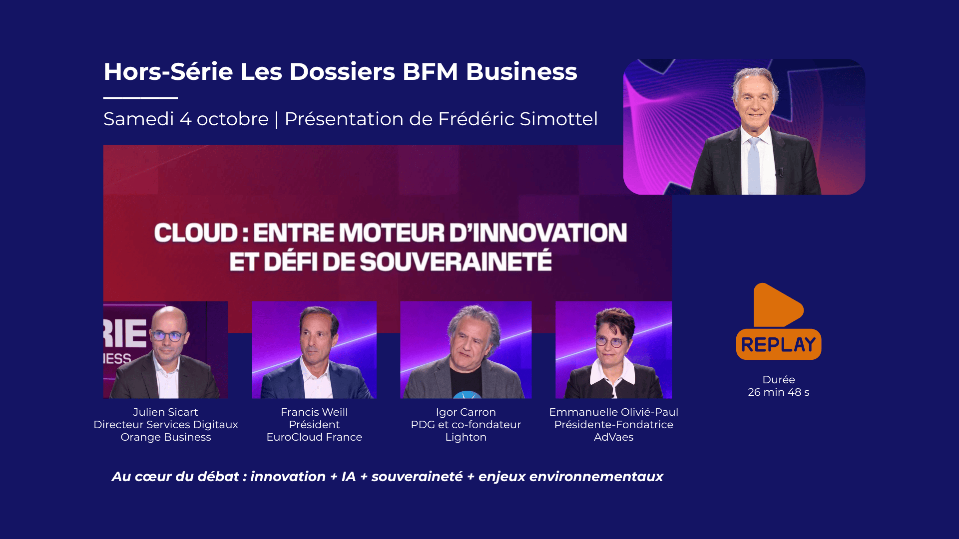 Hors-série des Dossiers BFM Business : Cloud, entre moteur d’innovation et défi de souveraineté
