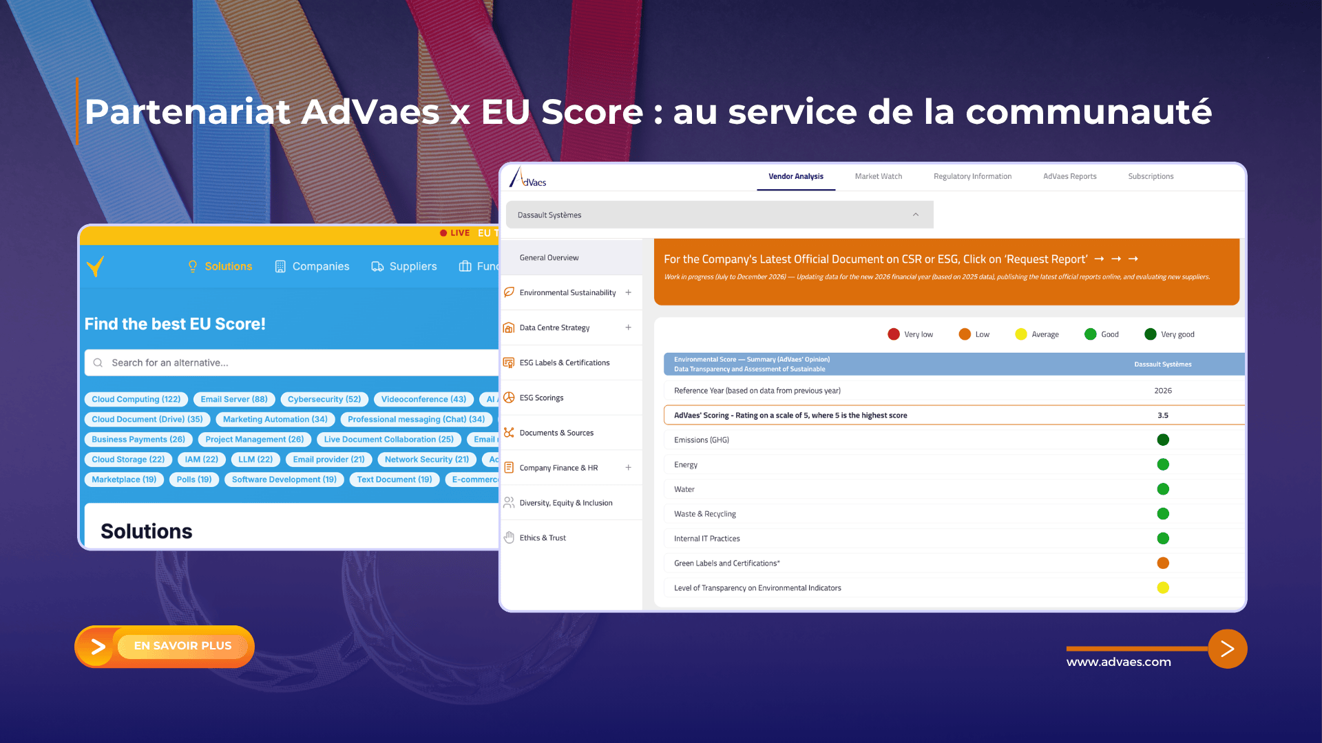 AdVaes et EU Score sont fiers de vous annoncer leur partenariat