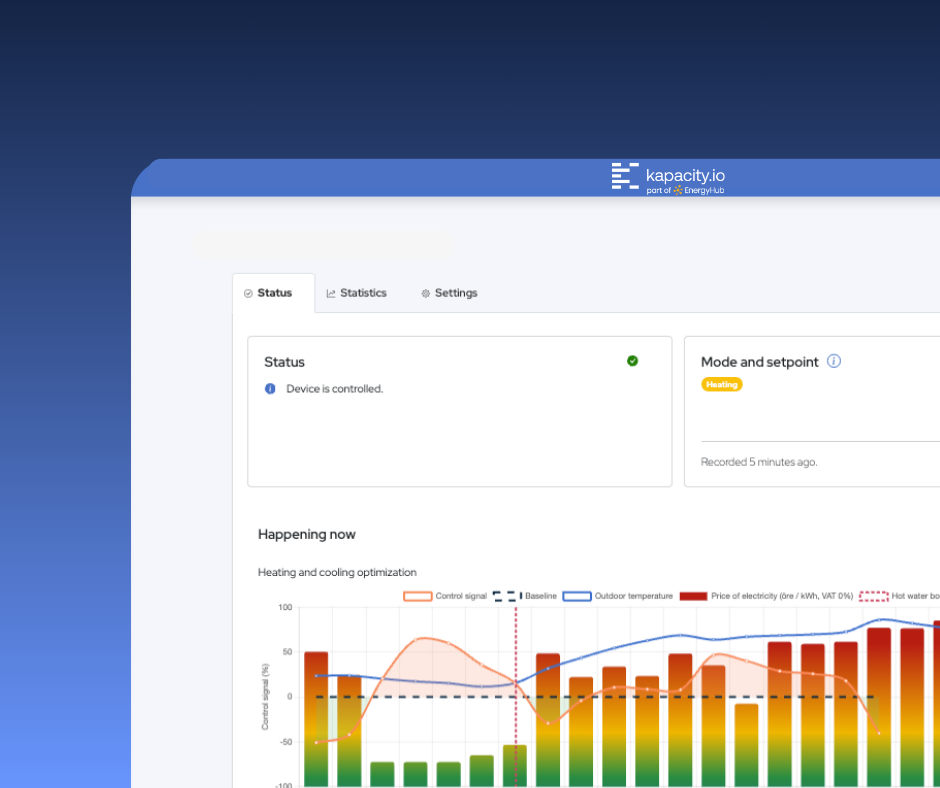 Kapacity Cloud dashboard