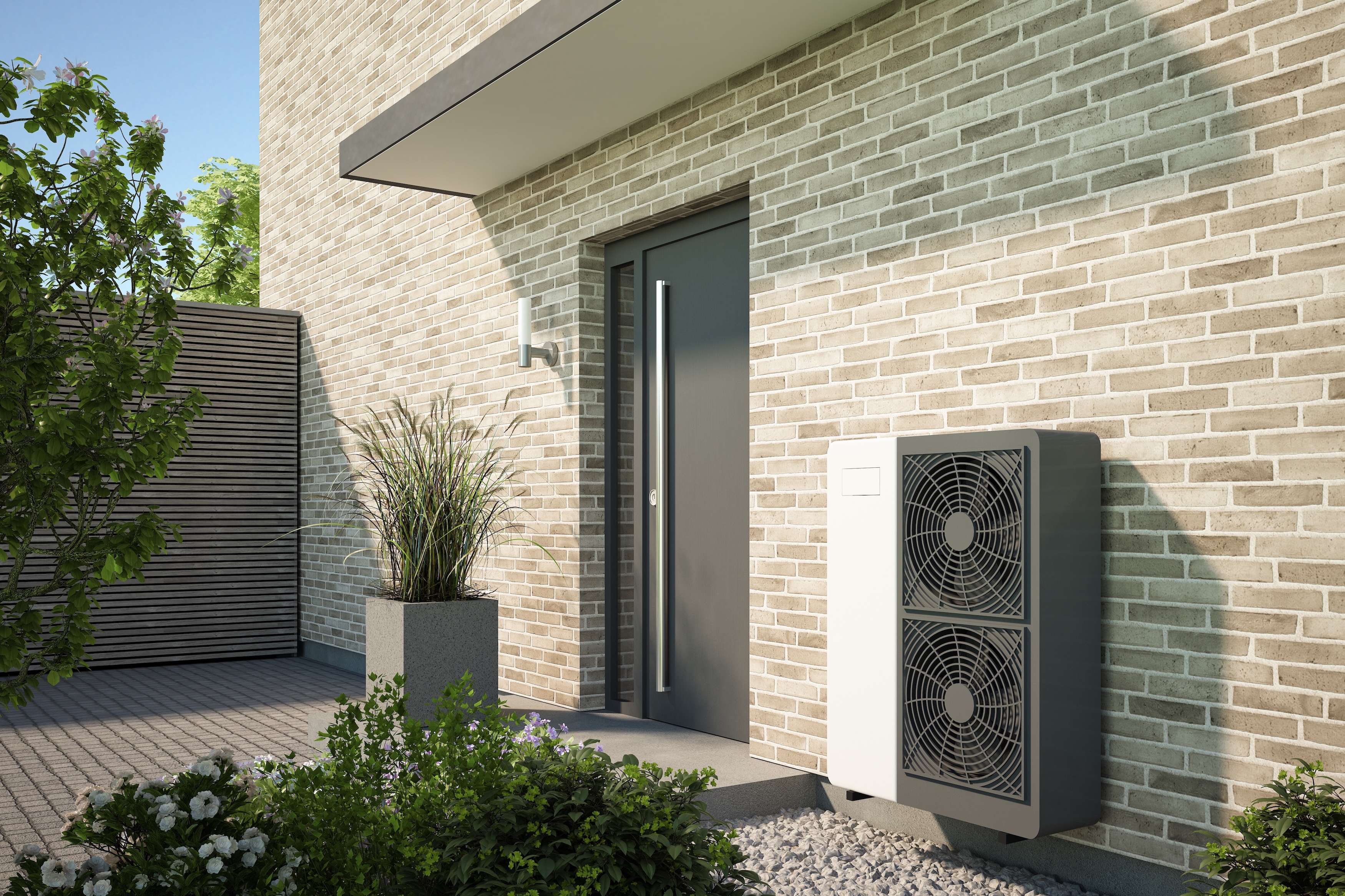 Home with heat pump