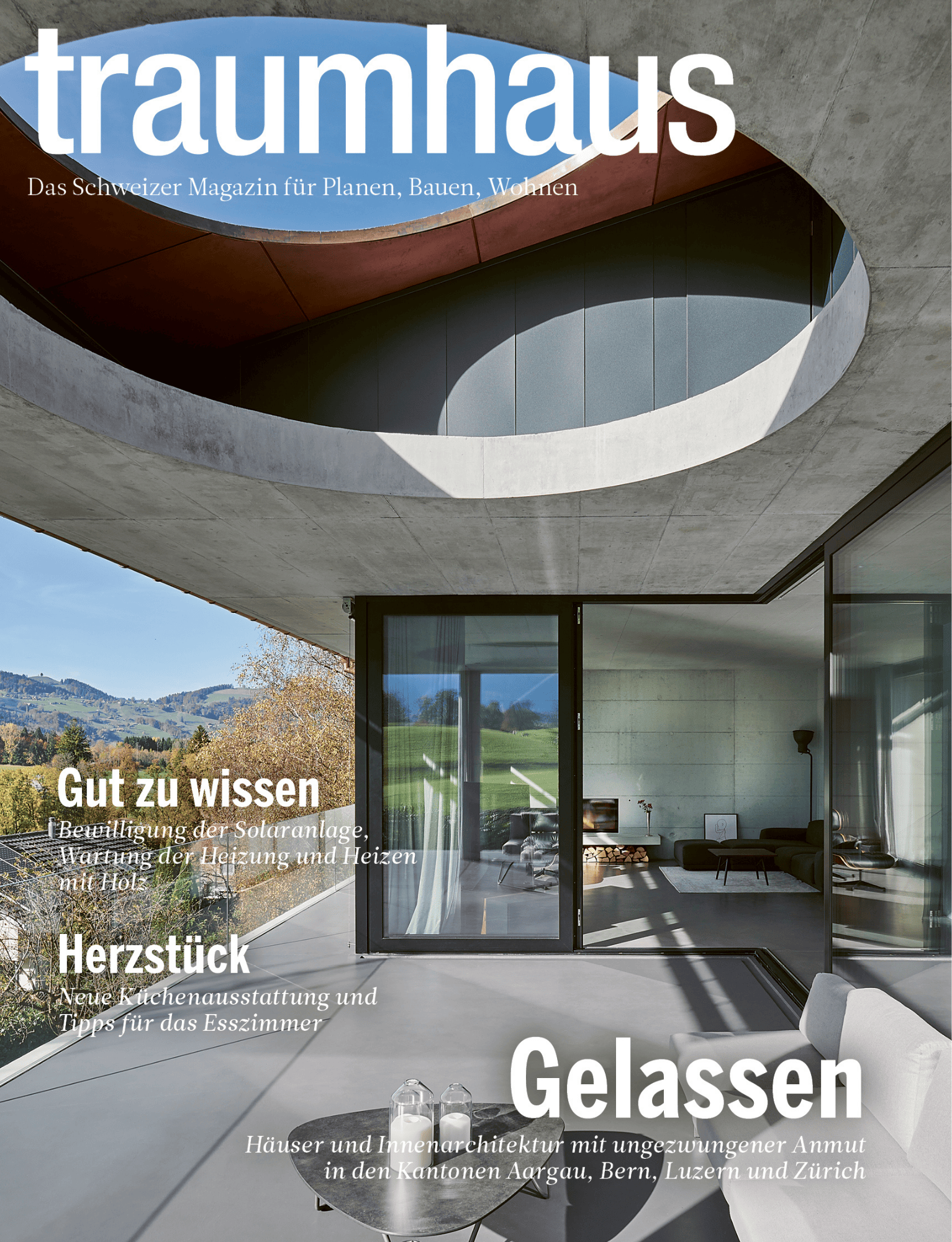 traumhaus magazine cover from 2022