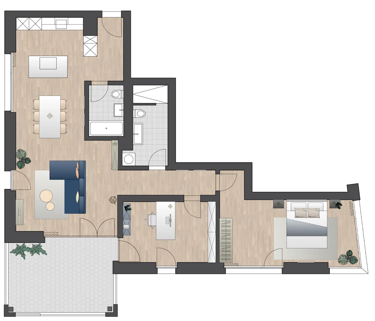 Escapes Bedroom | Upscale Interiors