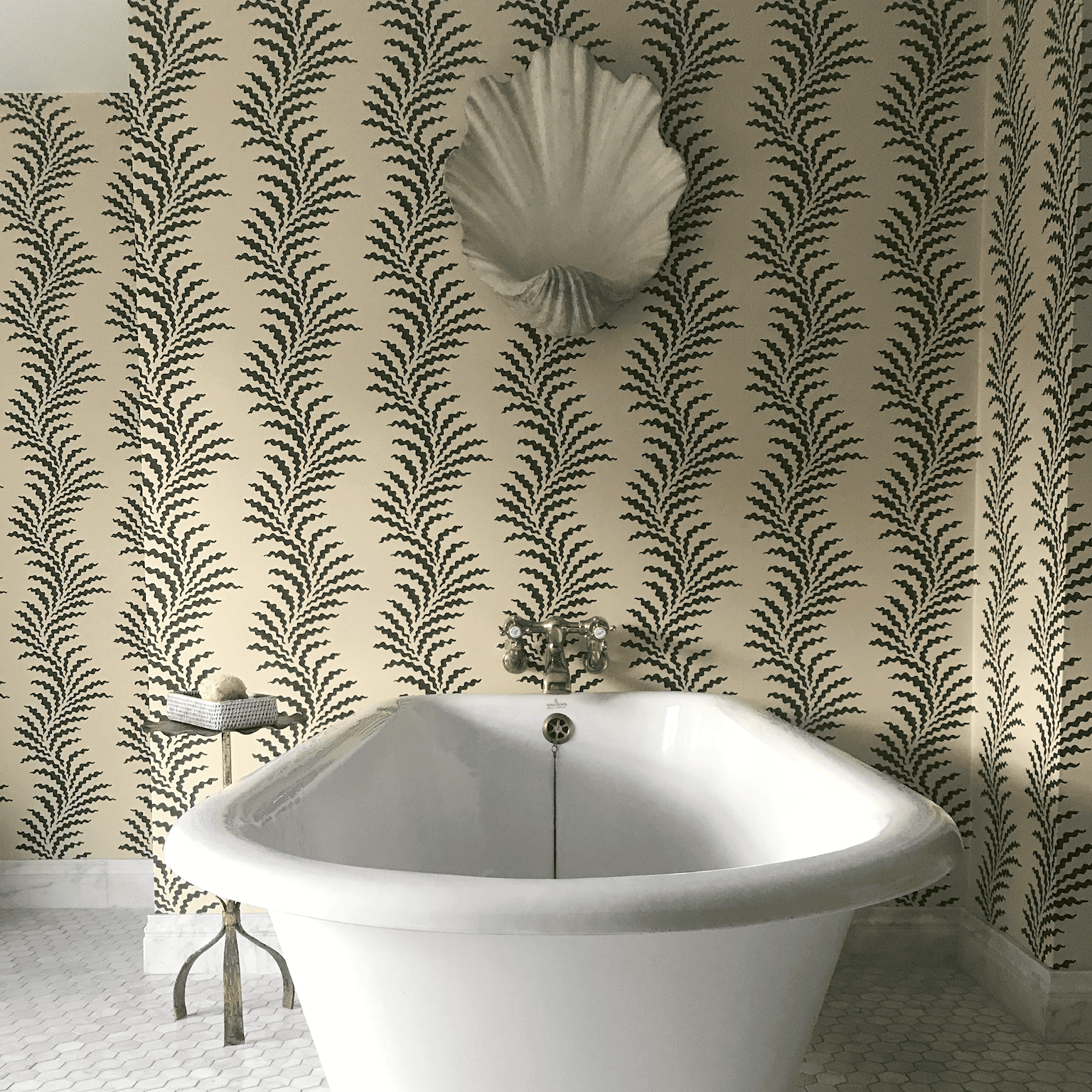 retro bathroom interior desing