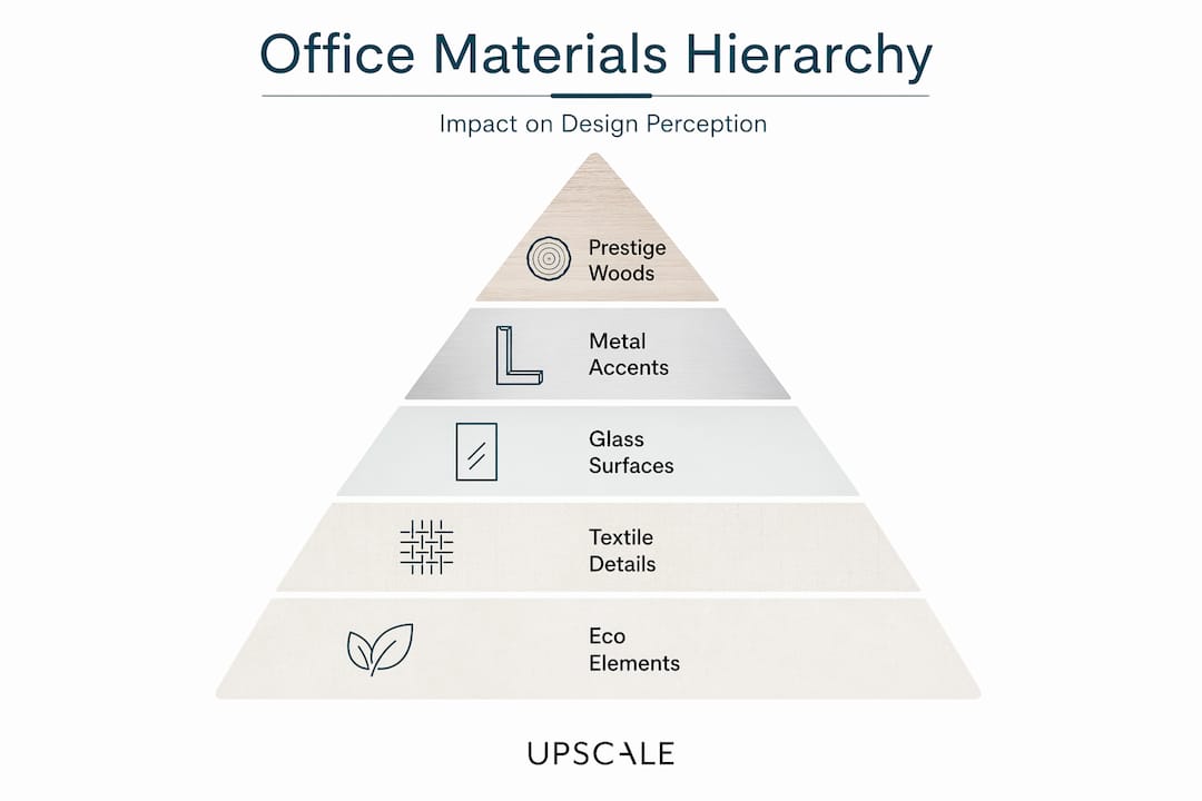 Infographic ranking executive office materials