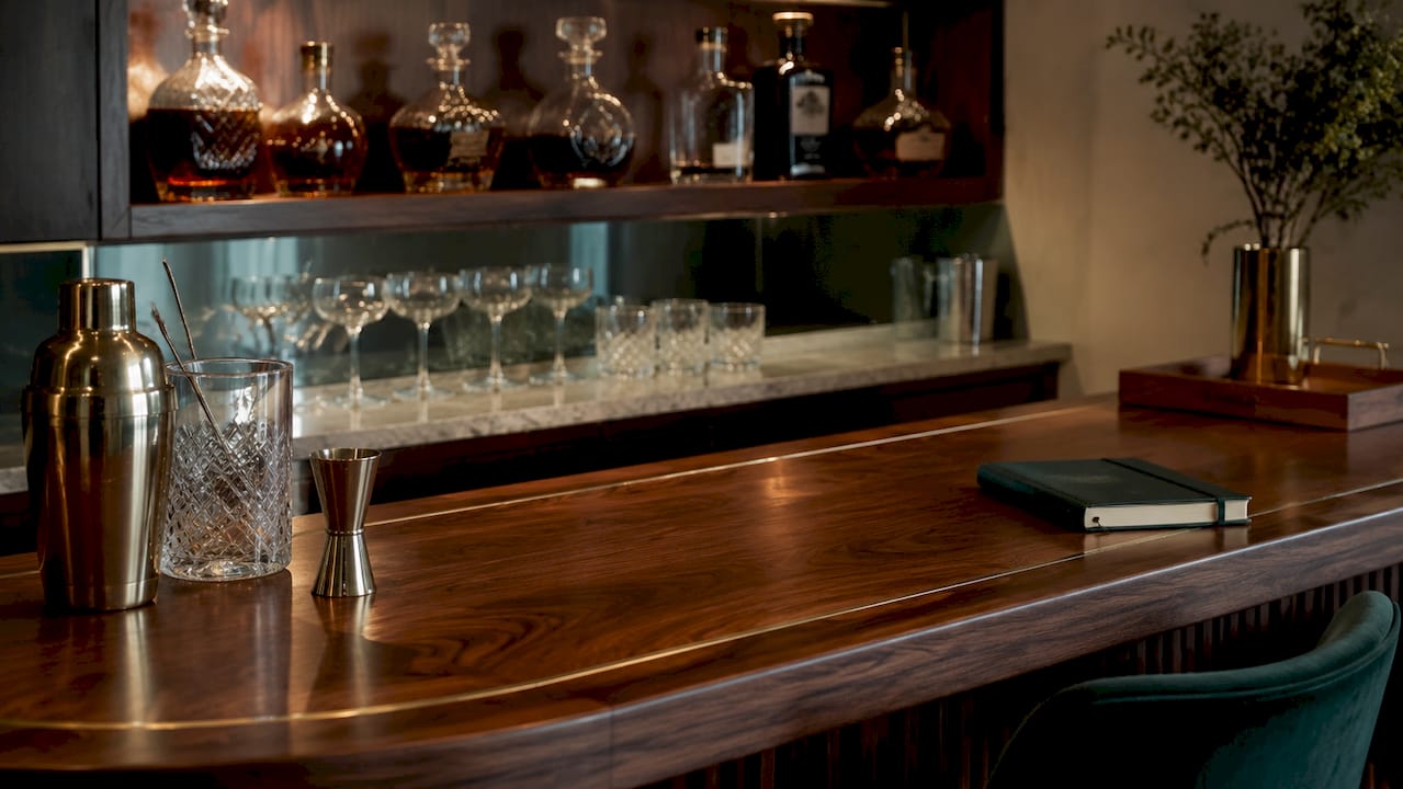 Custom Home Bar Design Elevating Luxury Homes in Oberägeri | Upscale Interiors