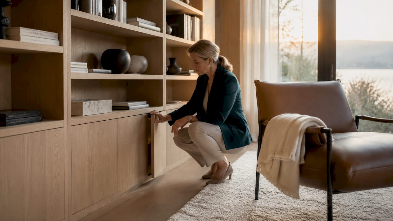 Custom Library and Reading Room Design for Hergiswil Homes | Upscale Interiors