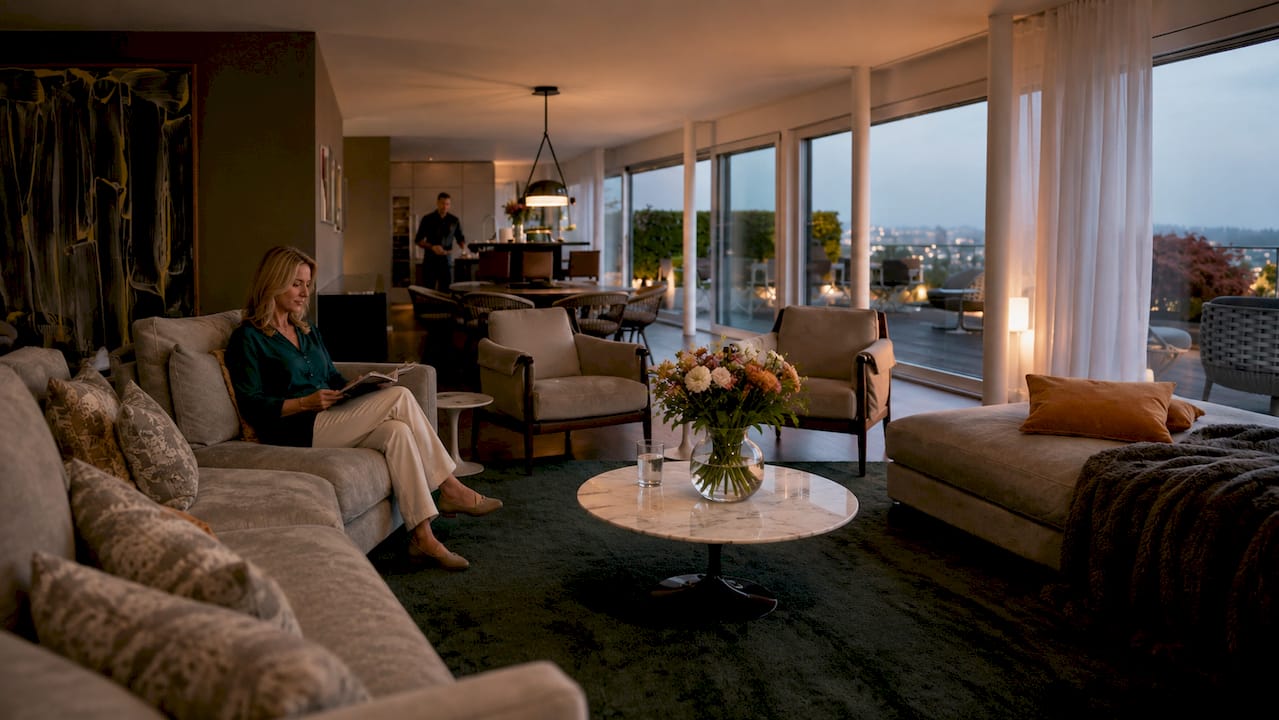 Winterthur style multipurpose room with traditional accents