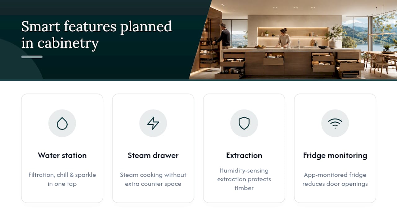 Four integrated smart kitchen systems