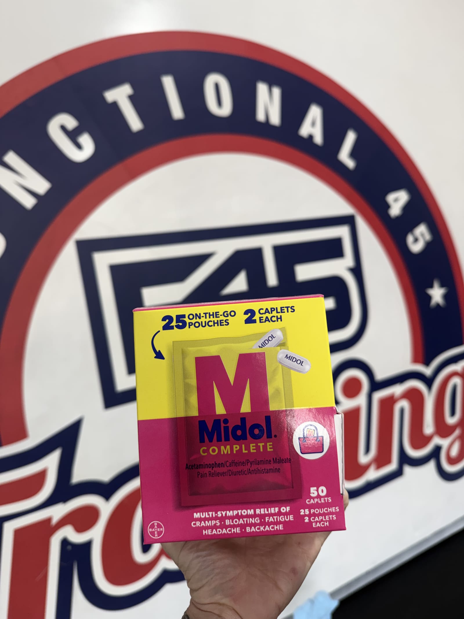 Midol at F45 Calabasas