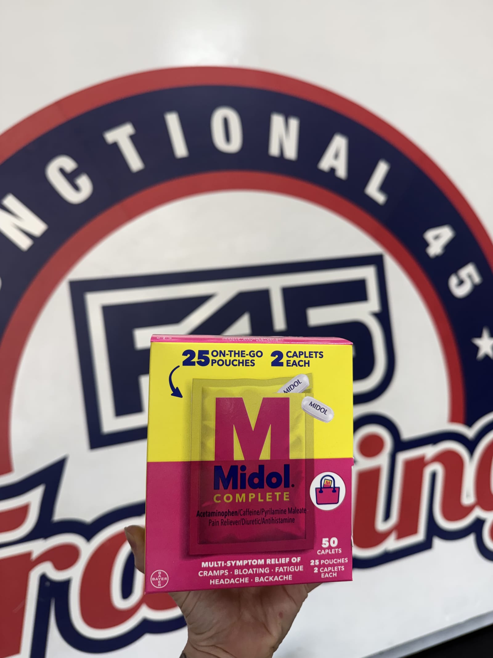 Midol at F45 Calabasas