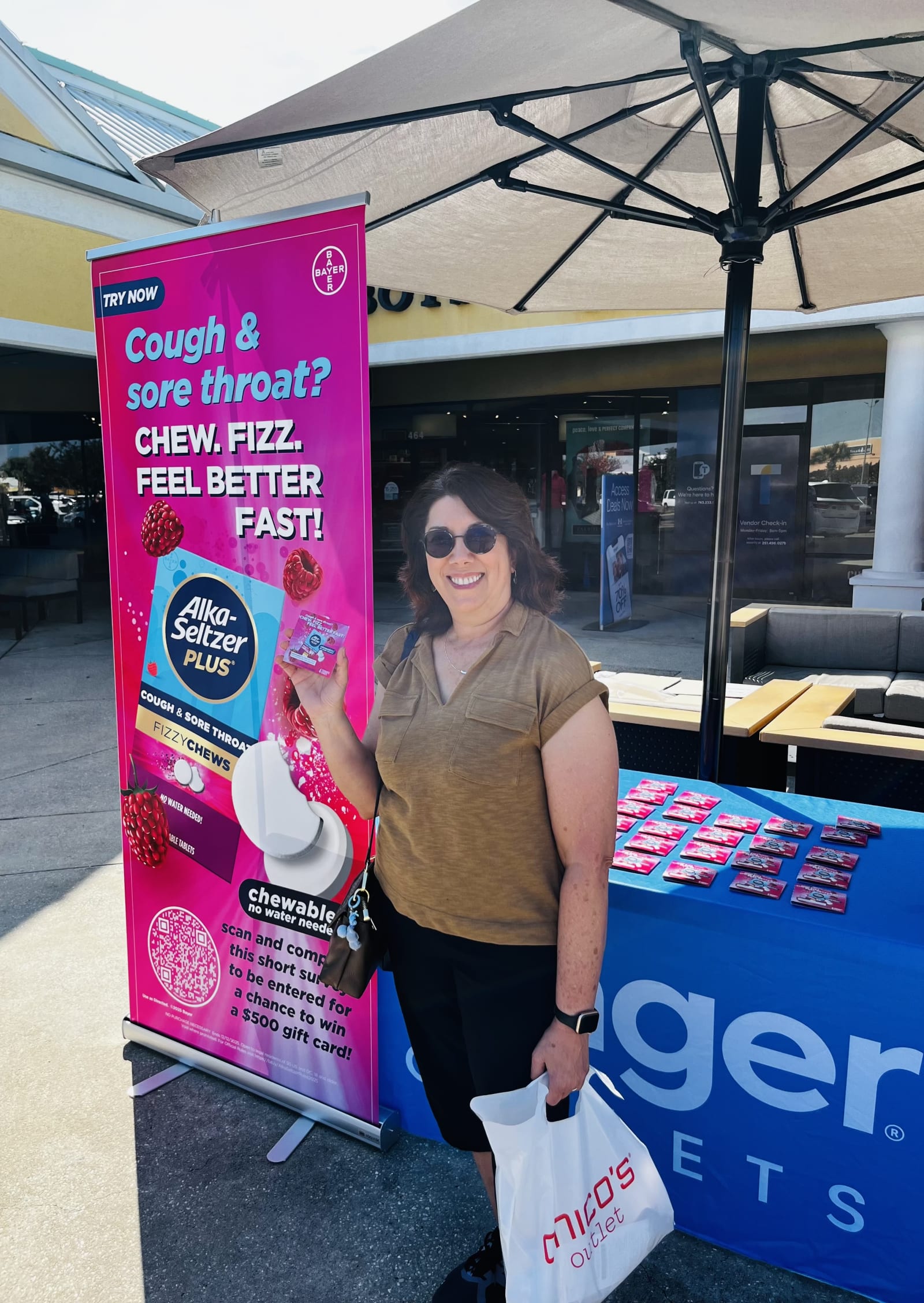 Alka-Seltzer at Tanger Outlets Foley