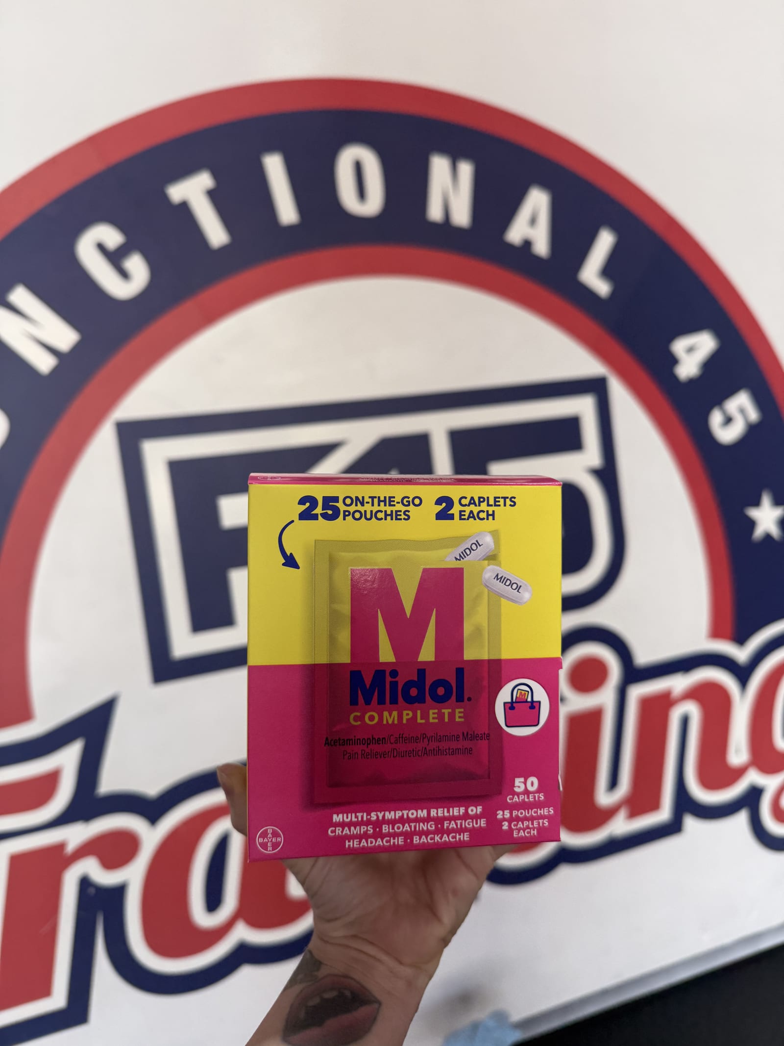 Midol at F45 Calabasas