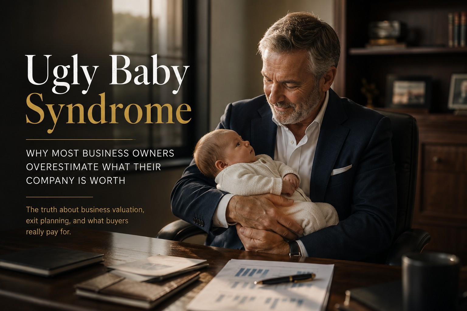 Business owner reflecting on business valuation, exit planning, and the emotional factors that influence the sale of a company.