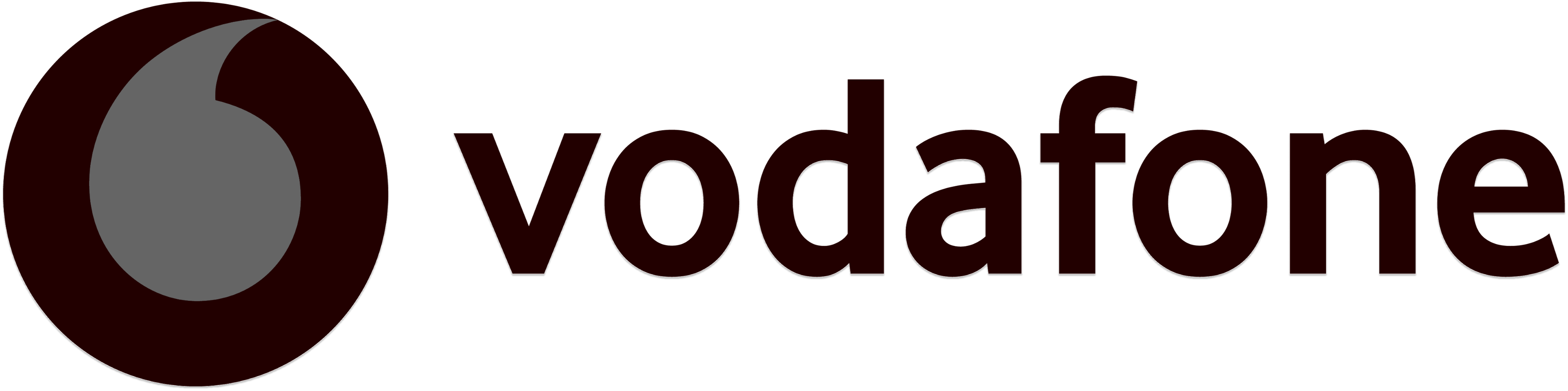 Vodafone red speech-mark logo with wordmark, referenced in Decentriq case studies on data collaboration and telecom use cases.