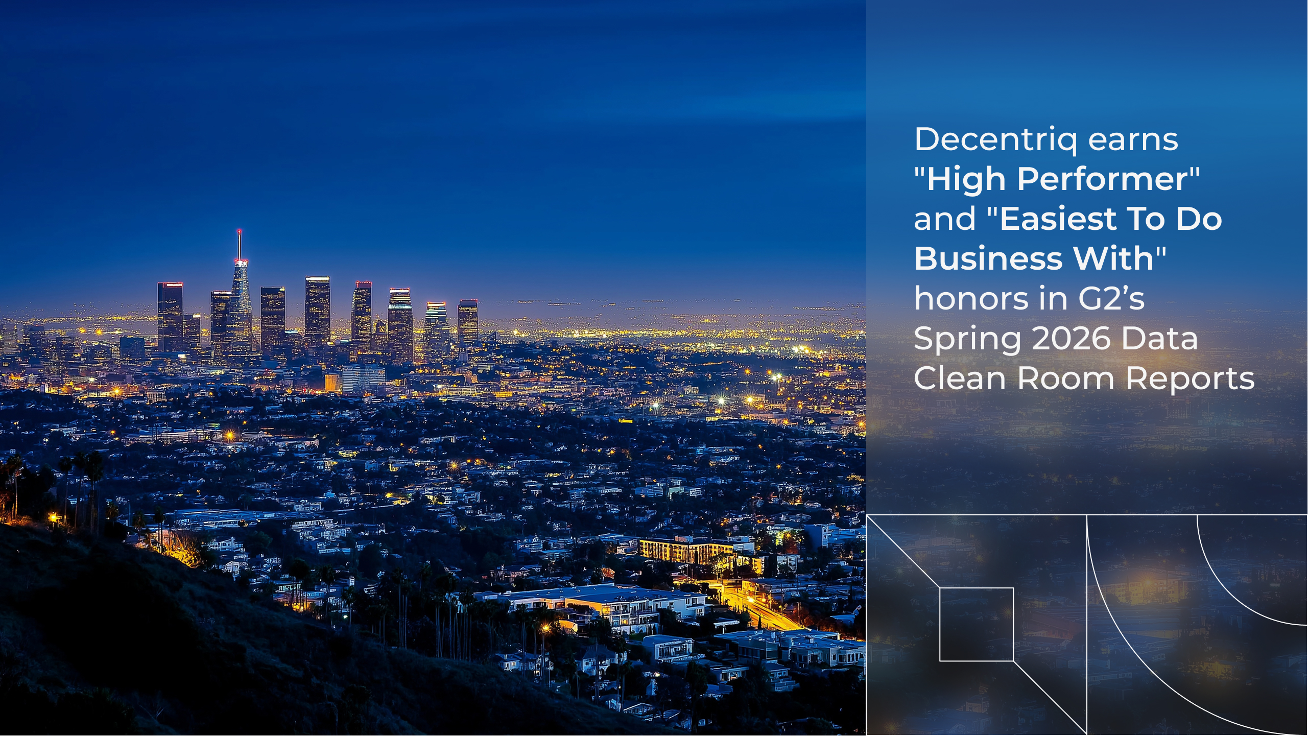 Cityscape with article title on semi-transparent background