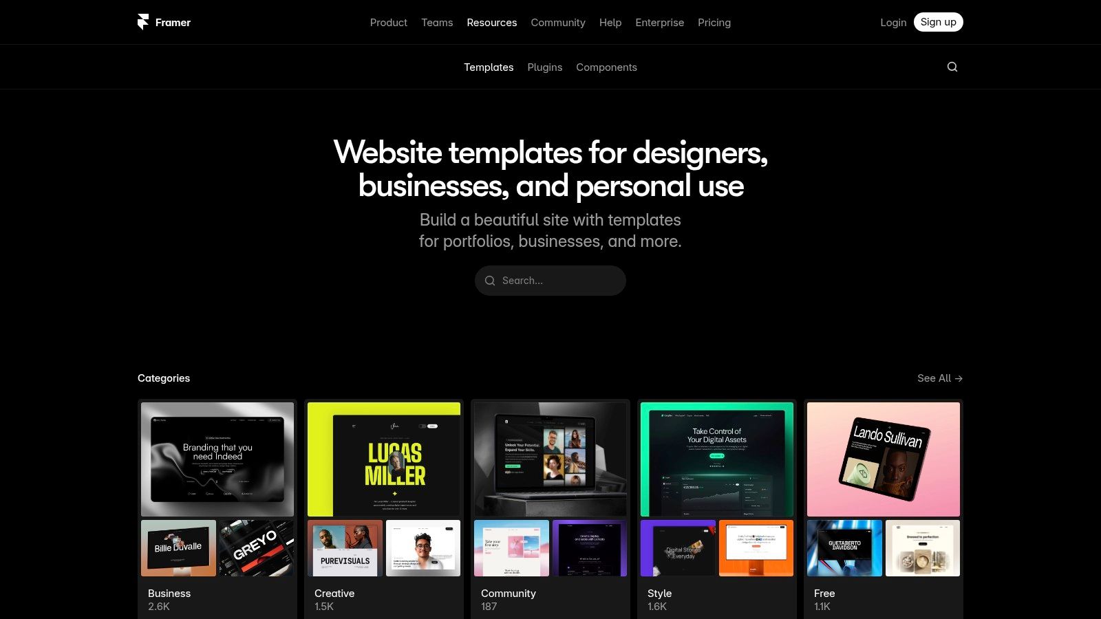Framer Marketplace