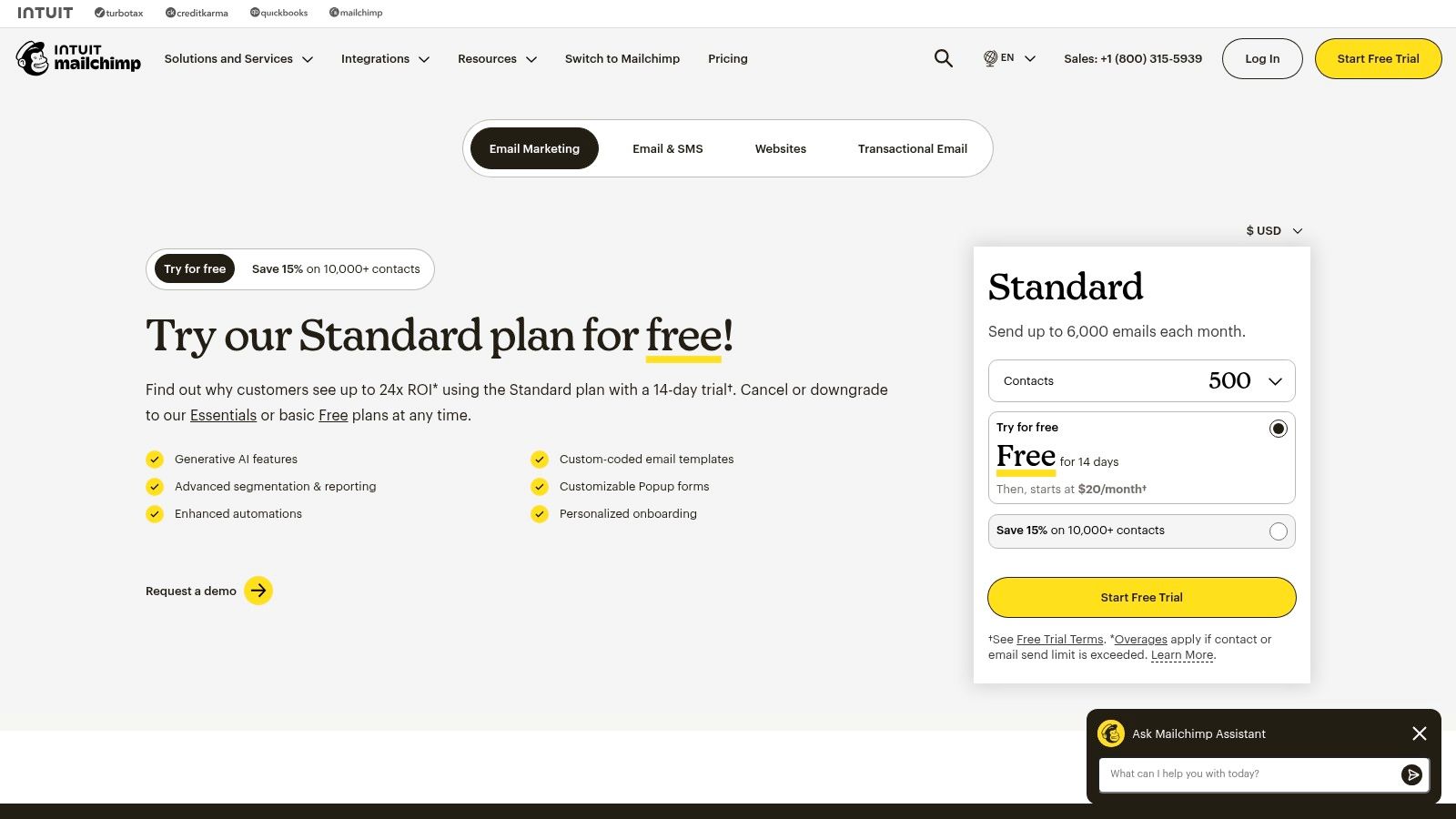 Mailchimp (by Intuit)