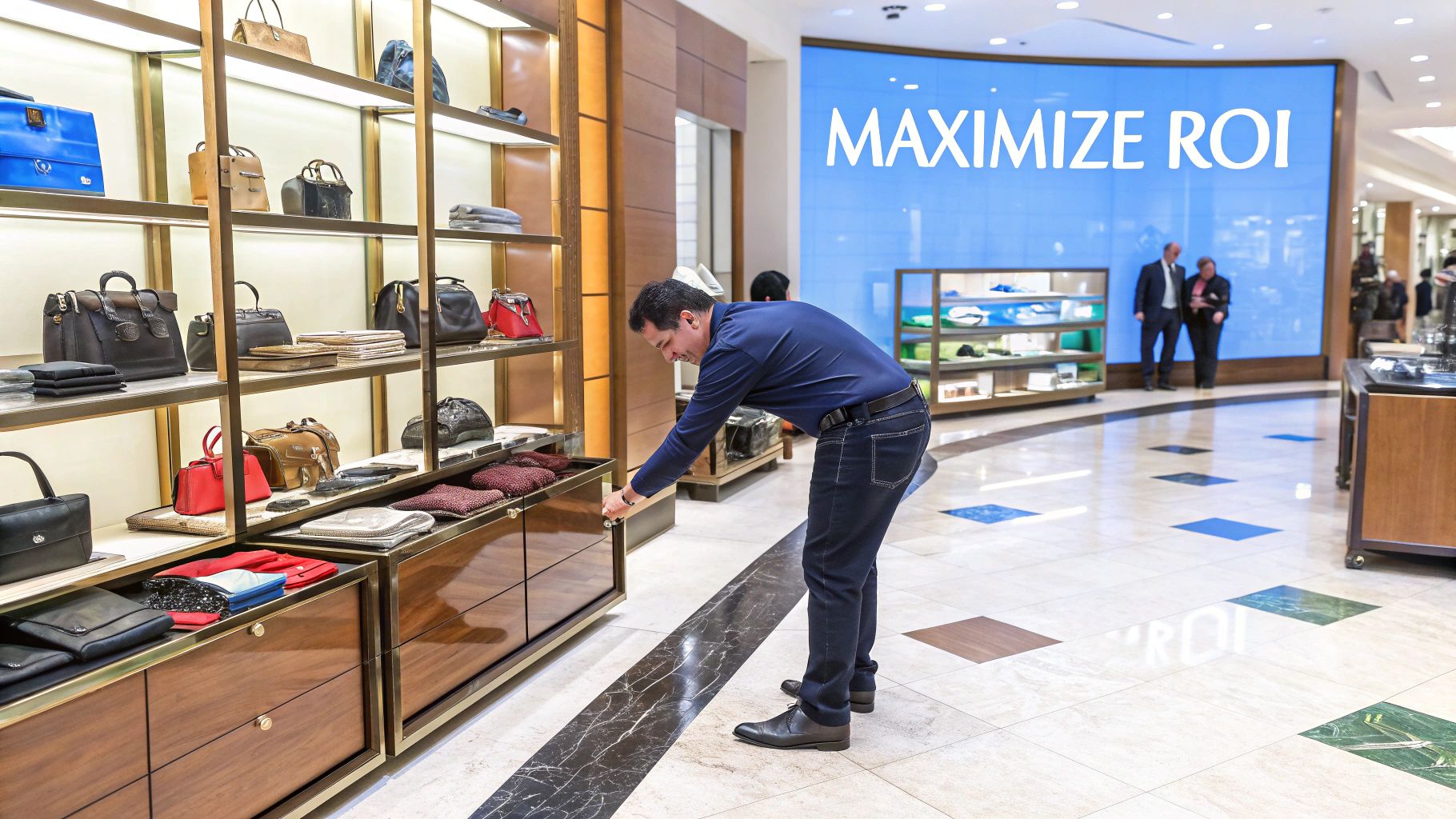 Customers browsing a dynamic landing page