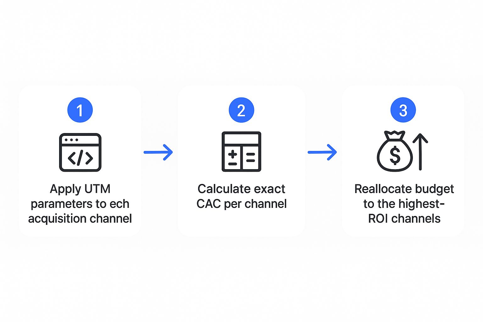 Infographic about how to reduce customer acquisition costs