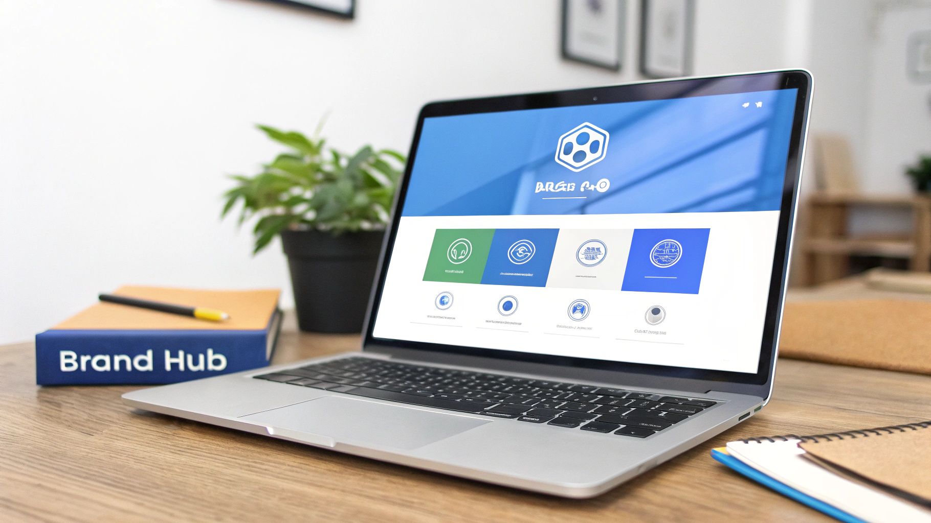 A well-structured homepage design on a desktop screen, showcasing clear navigation, a prominent hero image, and multiple calls-to-action.
