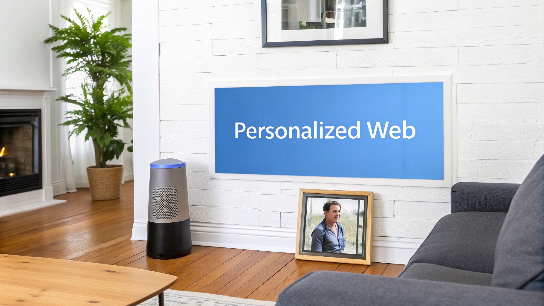 Laptop showing a personalized website with user-specific recommendations