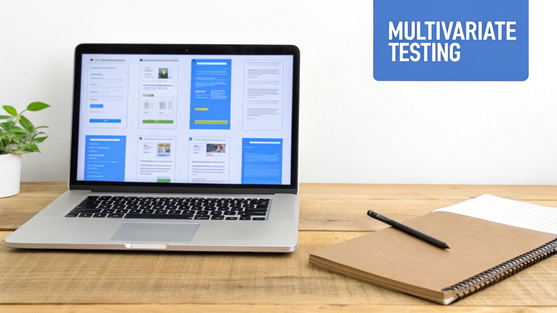 Person analyzing a digital chart showing various combinations of elements.