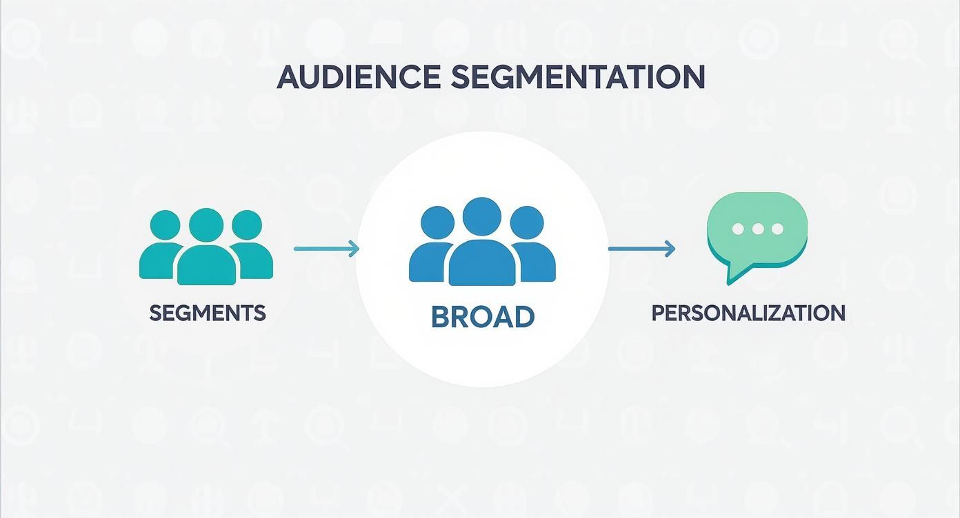 Infographic about what is audience segmentation