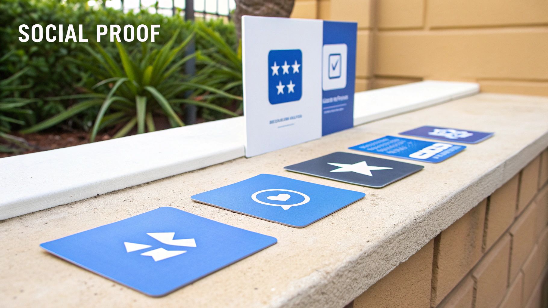 A collage of attendee testimonials and sponsor logos displayed on an event landing page.