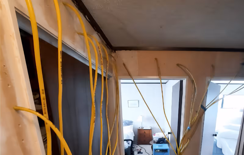 hallway flood restoration