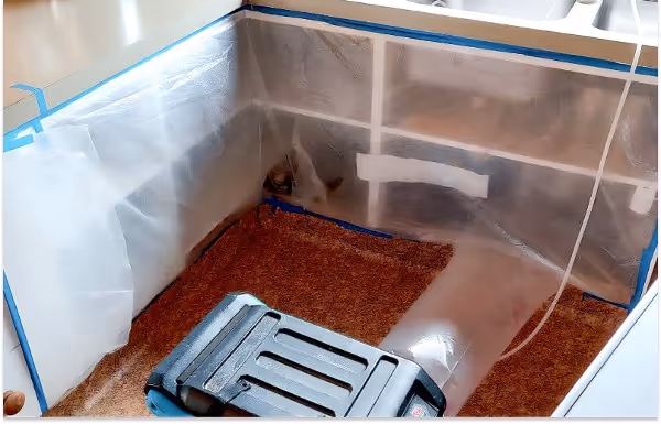 kitchen flood restoration