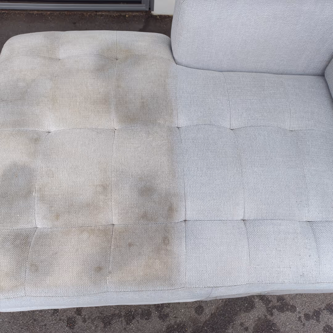 JAE Upholstery Cleaning Before And After Chaise Lounge